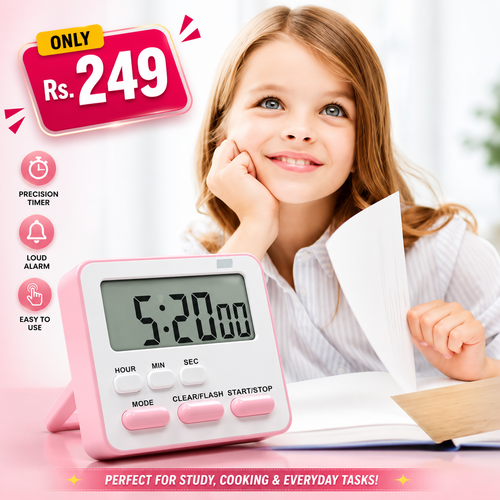 Digital Timer Loud Alarm Timer Magnetic Timer Stopwatch for Cooking Digital Timer with Alarm Digital Timer for Students