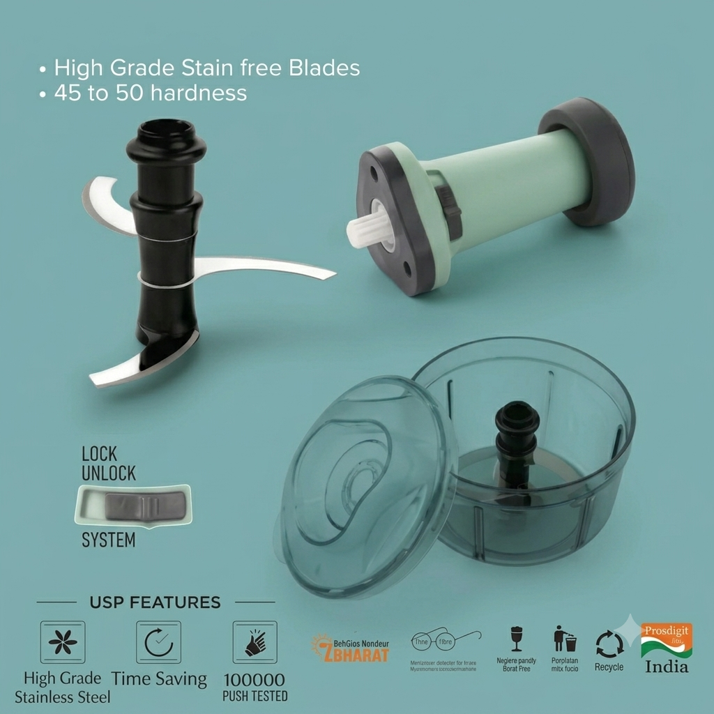 Manually Handy Chopper Mixer Cut For Vegetable