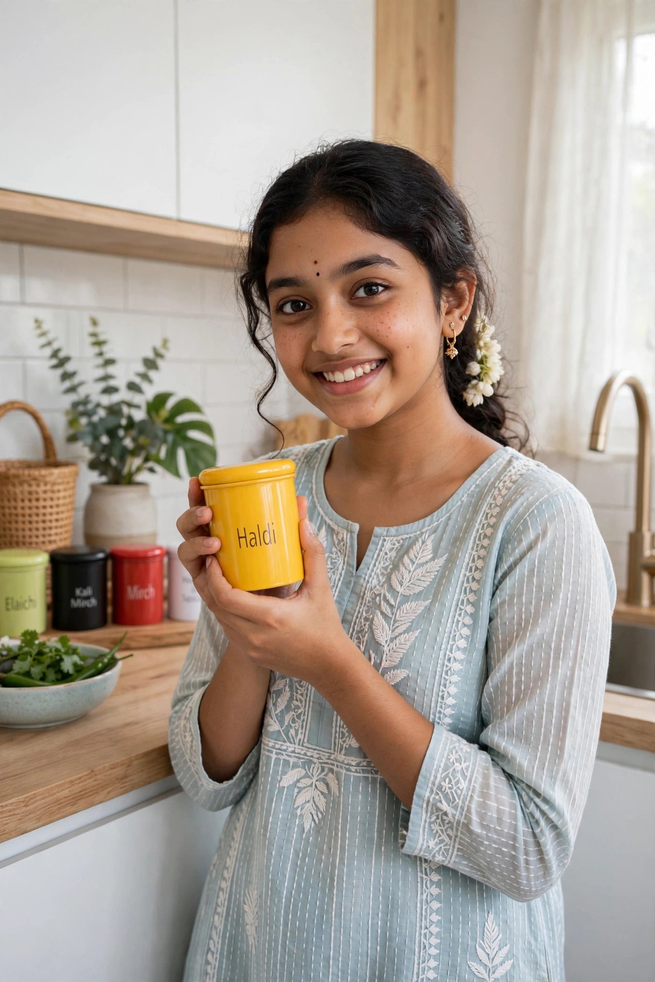 Multicolor Storage Spice Jars