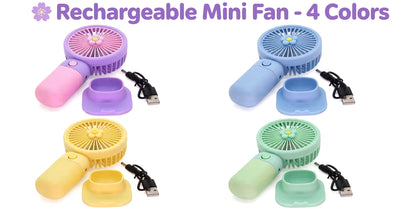 Multicolour Mini Portable Usb Hand Fan