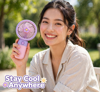 Multicolour Mini Portable Usb Hand Fan